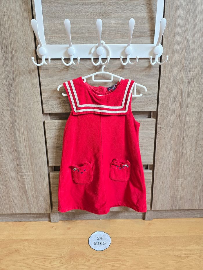 Vêtement Bébé Fille - Ensemble Robe/Body/Bonnet - Sergent Major - 24 mois 86 cm - photo numéro 7