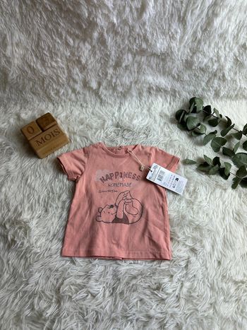 T-shirt rose Winnie l’ourson orchestra taille 3 mois