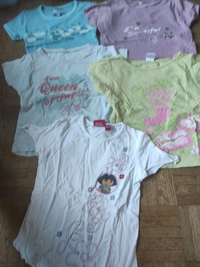 Lot 5 tee shirt 5 ans