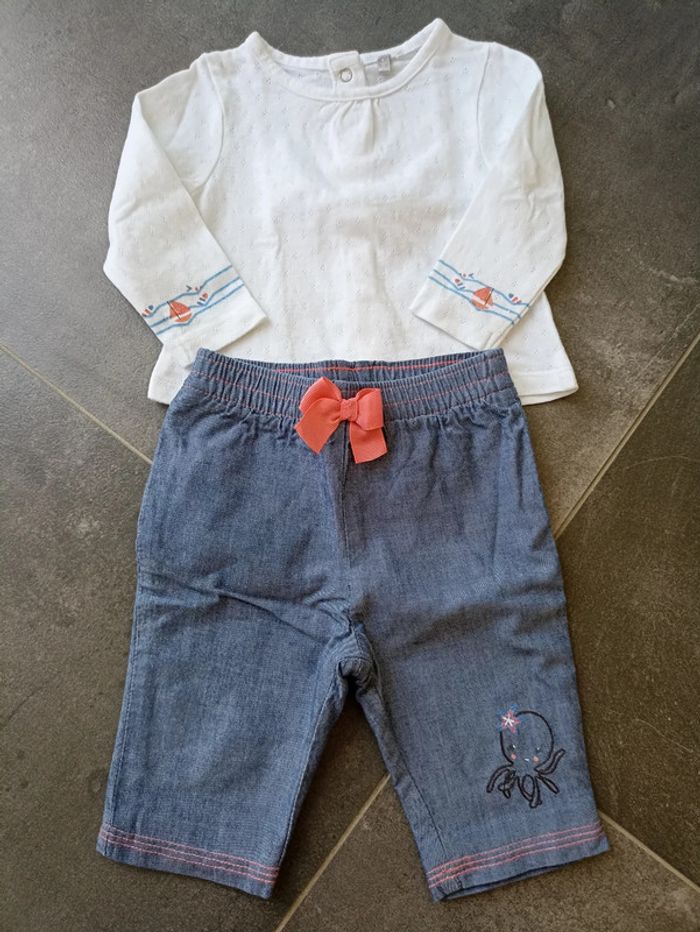 Ensemble pantalon + 2 T-shirts manches longues T54 - photo numéro 6