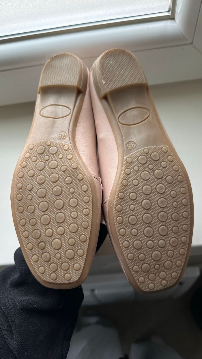 Lot paire de mocassins beige et rose - photo numéro 3