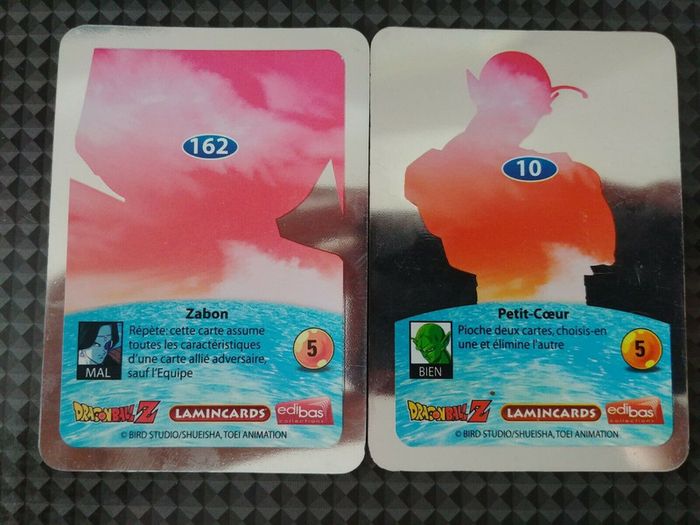 Lot Cartes prism Lamincards Argent Dragon Ball Z FR Silver cards 10 162 Holo set - photo numéro 2