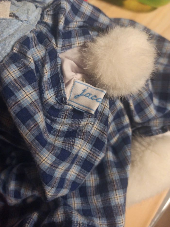 Peluche lapin vintage Jacadi tbe - photo numéro 4