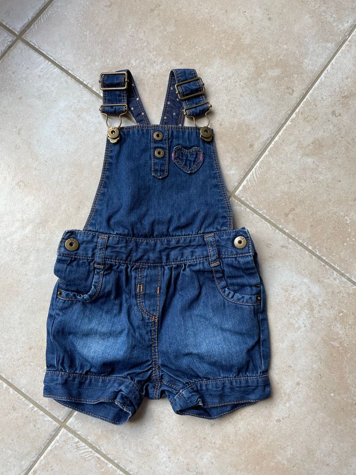 Salopette short en jean