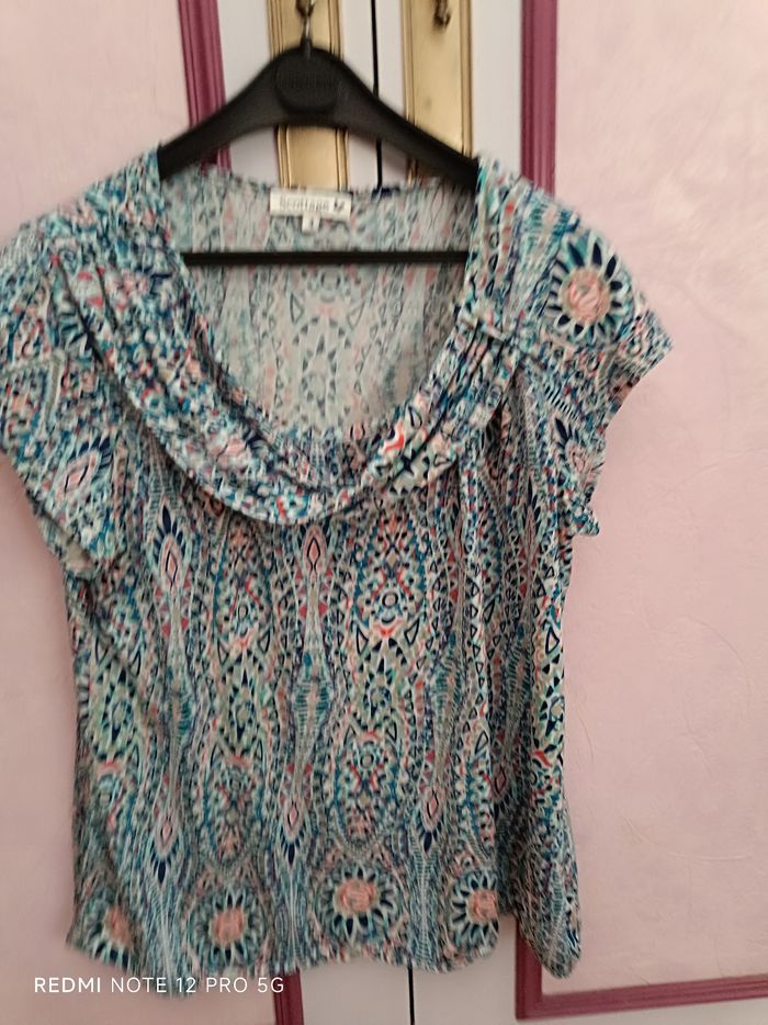 Blouse colorée Scottage T.4 ( 42) - photo numéro 3