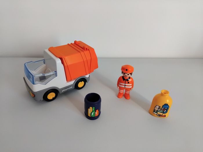 PLAYMOBIL 123 Camion Poubelles Tri 6774 Junior Complet ♻️ - photo numéro 3
