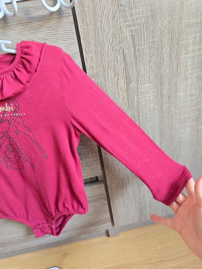 Vêtement Bébé Fille - Body Bambi - Disney - 24 mois 86 cm - photo numéro 3