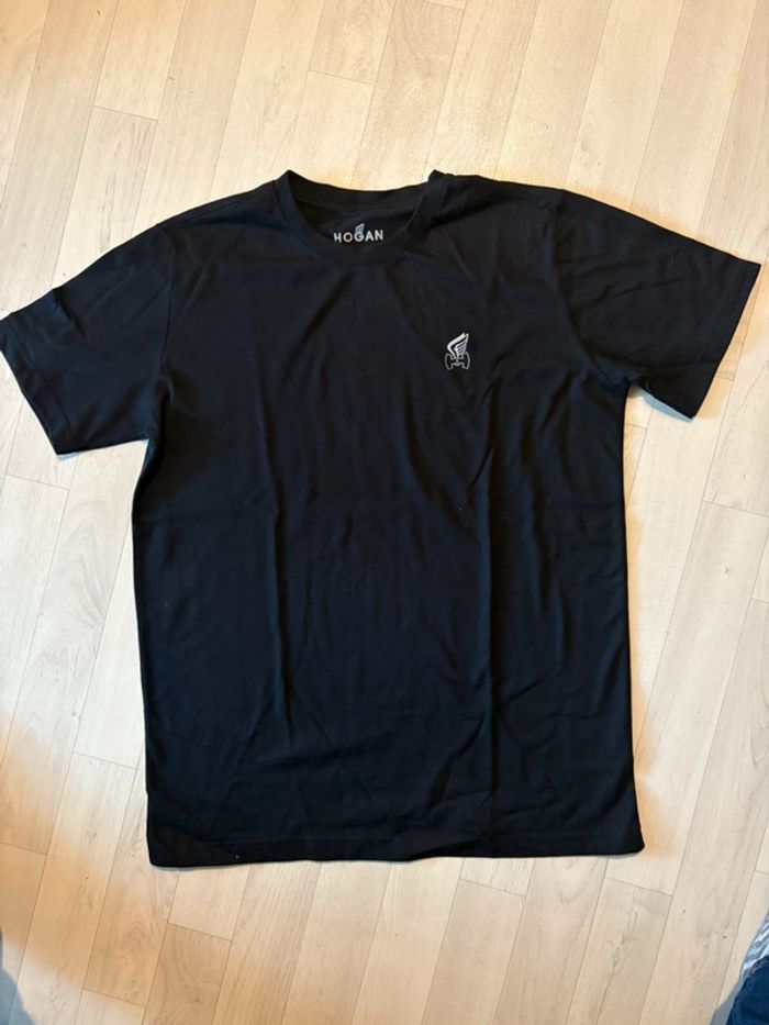 T-shirt Hogan taille L noir motif devant, voir photo
