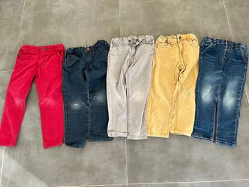 Lot de 5 pantalons 3 ans à réparer