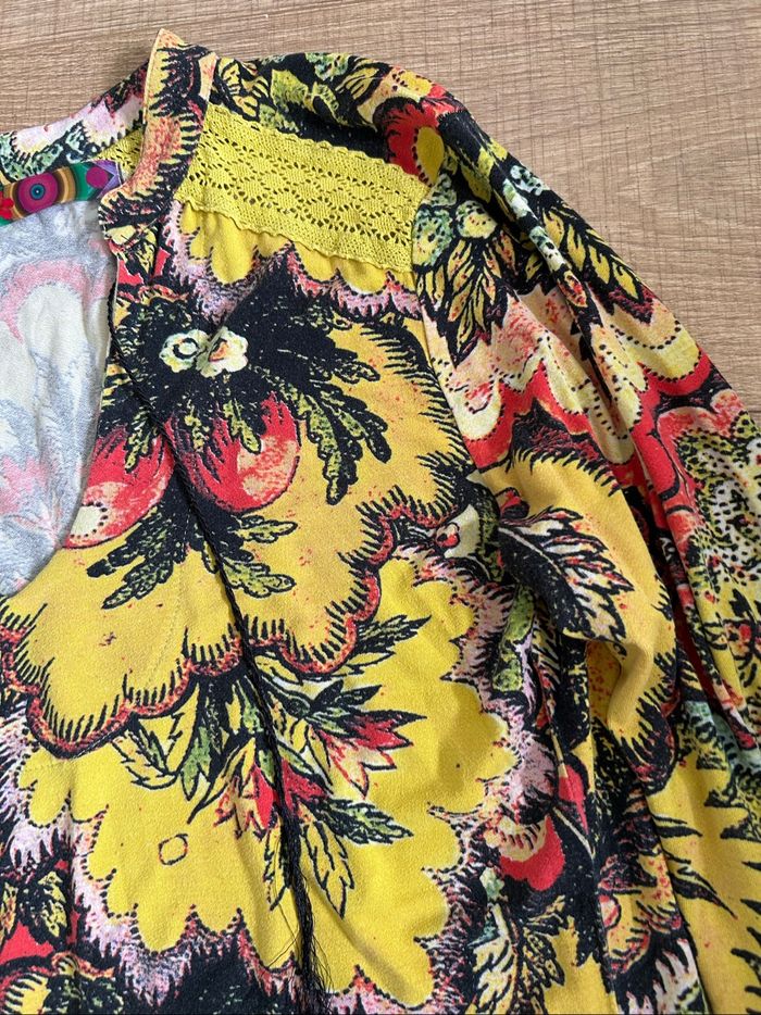 Blouse imprimée à manches longues Desigual taille S bon état - photo numéro 9