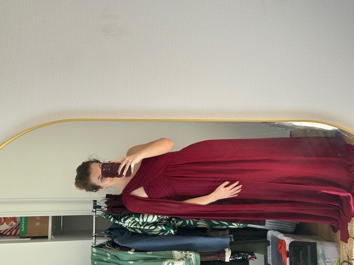 Robe avec drapée