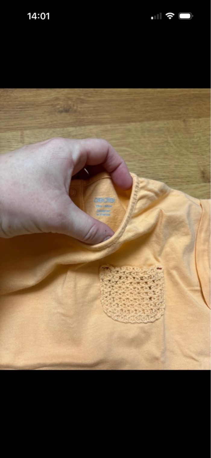 Jolie ensemble combi short été et tee shirt fille obaibi 23 mois - photo numéro 9