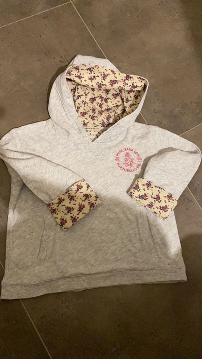 4 ans - 104 cm pepe jeans sweat coton liberty - photo numéro 2