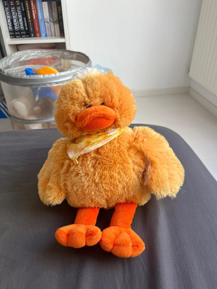Lot de 4 peluches poule - coq - poussins - photo numéro 3