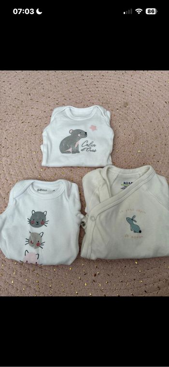 Body taille 1 mois très bon état