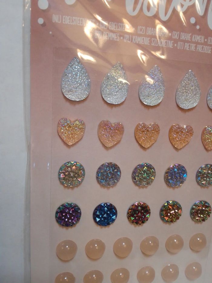 Strass pierres autocollantes Beiges marrons - Craft Sensations - photo numéro 2