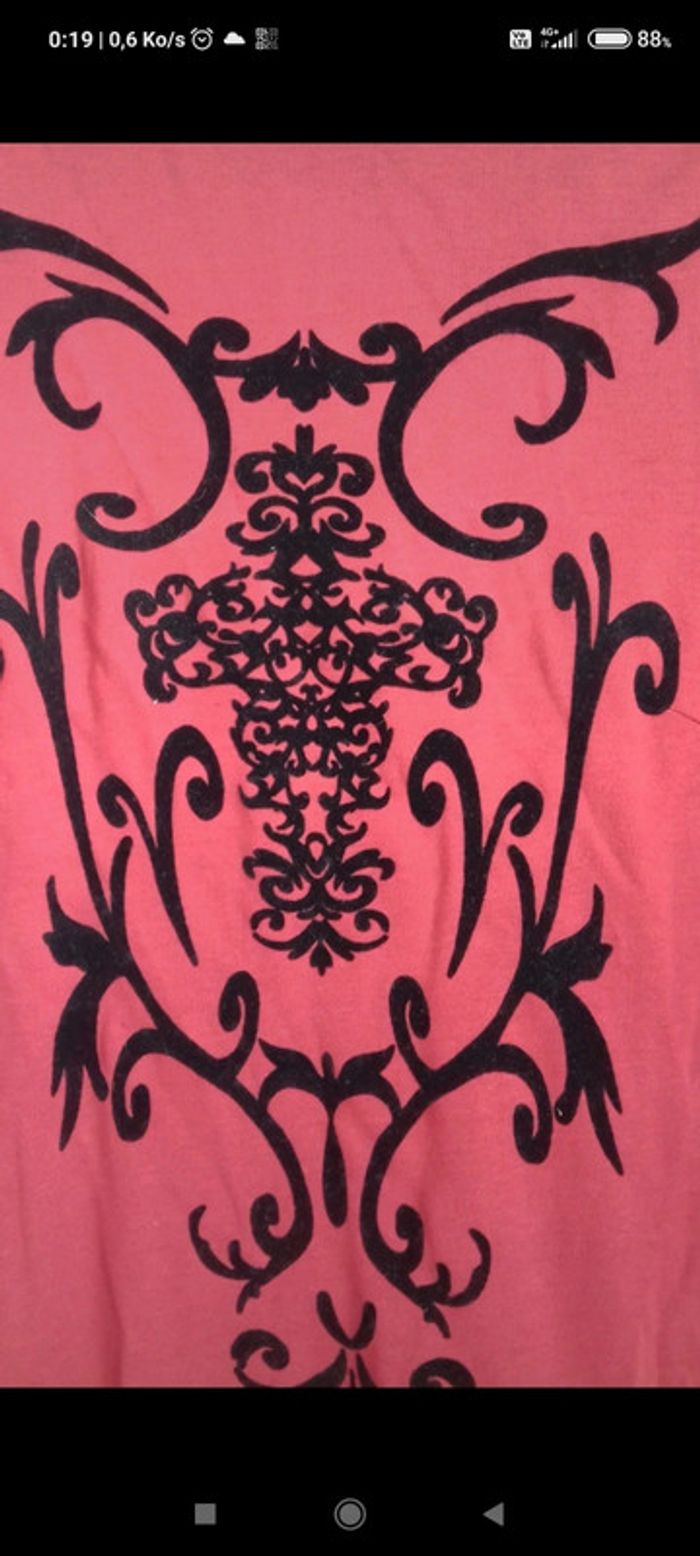 Robe longue rouge rainbow - photo numéro 2