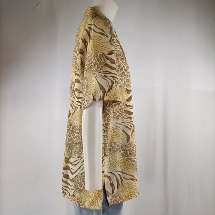 Chemise fluide imprimé animalier beige – Basler – Taille 40 A1169 - photo numéro 2