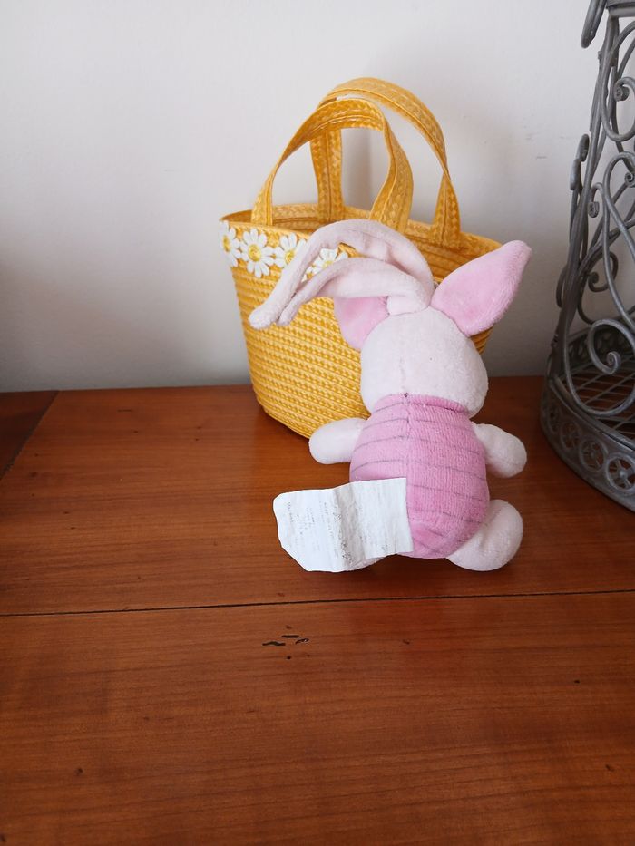 Doudou Accroche-tétine Porcinet *papier bruissant - photo numéro 2