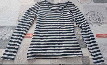 Tee-shirt manches longues rayé