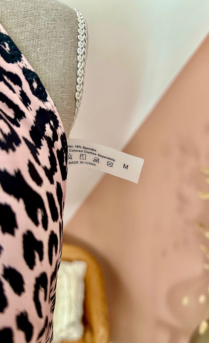 🤍 Maillot de bain une pièce léopard rose SHEIN taille M 🤍 - photo numéro 5
