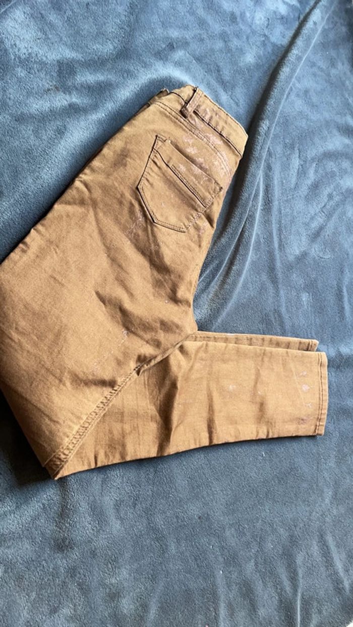 Jean slim marron Soft jeans taille 36 - photo numéro 2