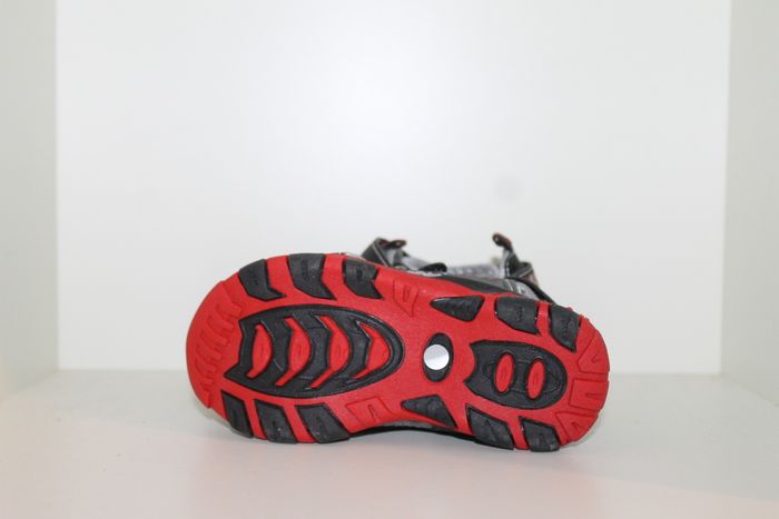 superbe sandales nus pieds noire et rouge 25 - photo numéro 6