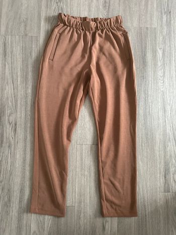 Pantalon carotte chino marron beige Mango T36 S