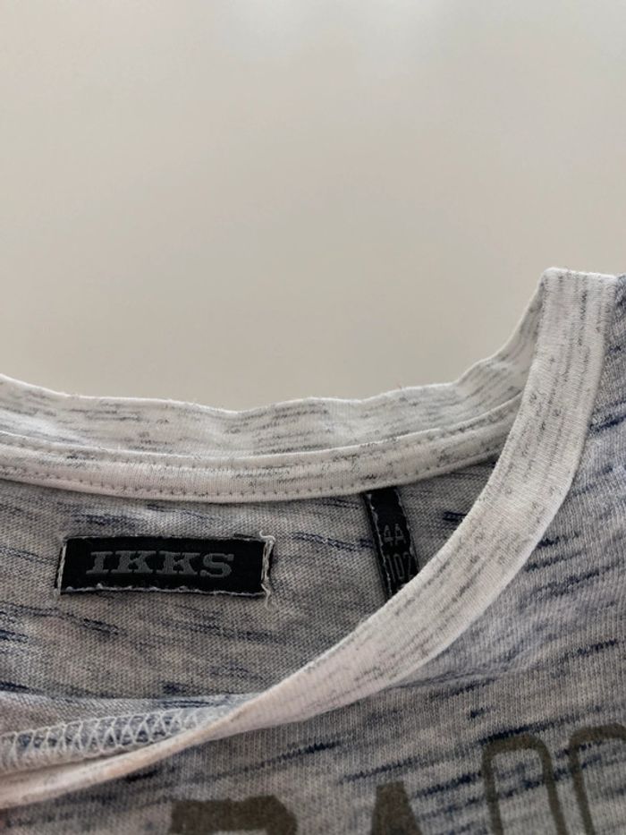 Tee shirt gris Ikks play 4 ans - photo numéro 2