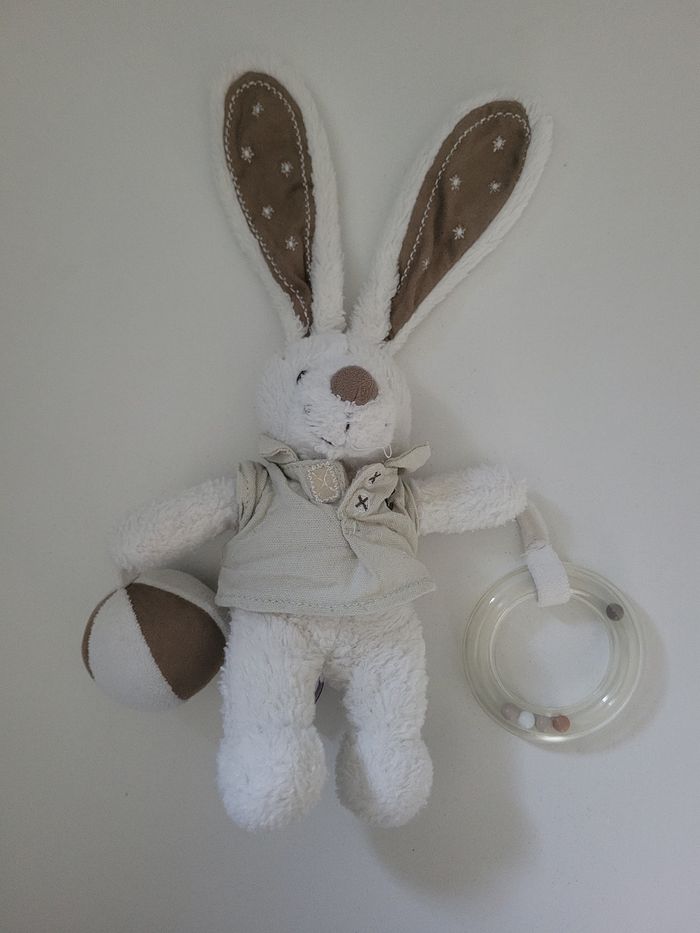 Doudou hochet lapin