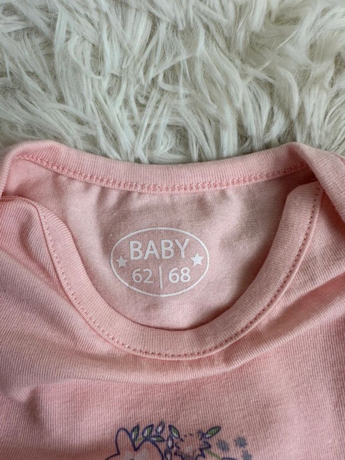 Ensemble baby rose et blanc taille 3 mois - photo numéro 4