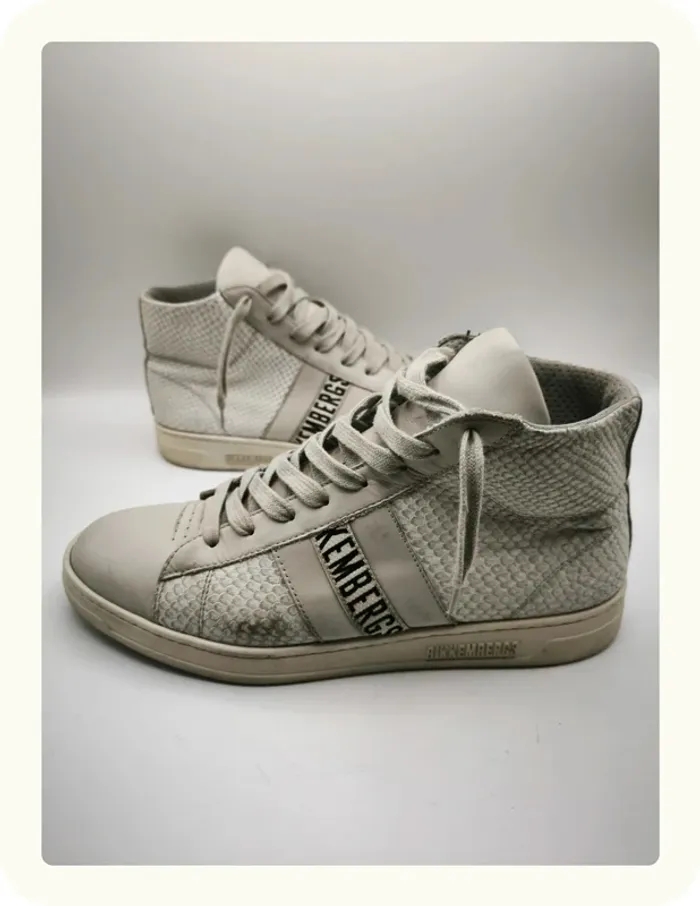 Baskets montantes effet écailles reptile Homme Taille 42
