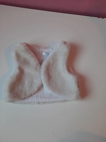 Gilet blanc doux 9mois