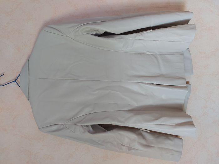 Veste / blazer Lumina simili cuir écru taille M - photo numéro 6