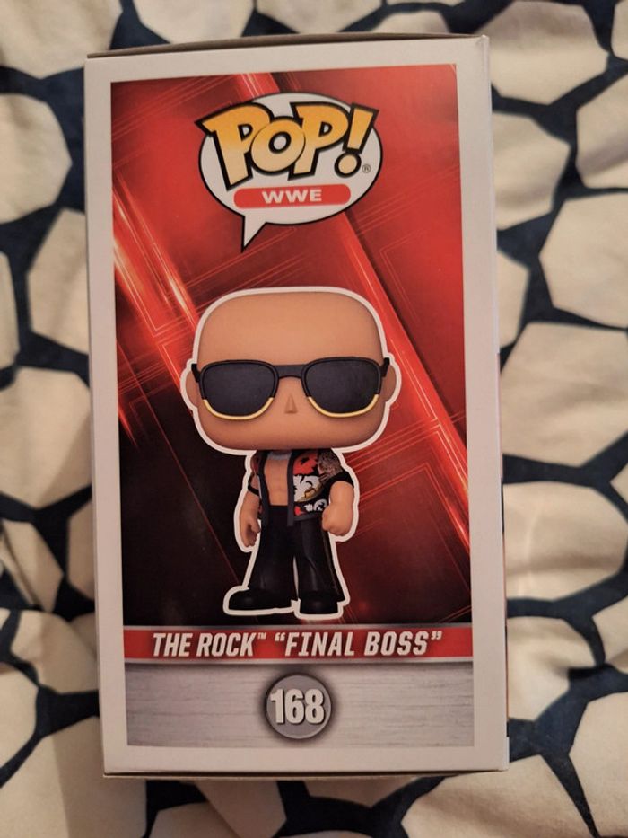 Funko pop wwe wrestlemania the rock final boss 168 - photo numéro 3
