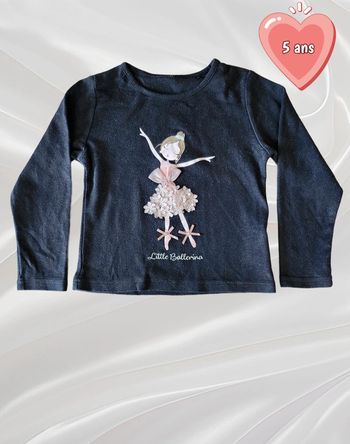 T-shirt haut manches longues fille 5 ans