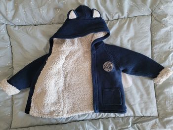 Pull fourré à capuche