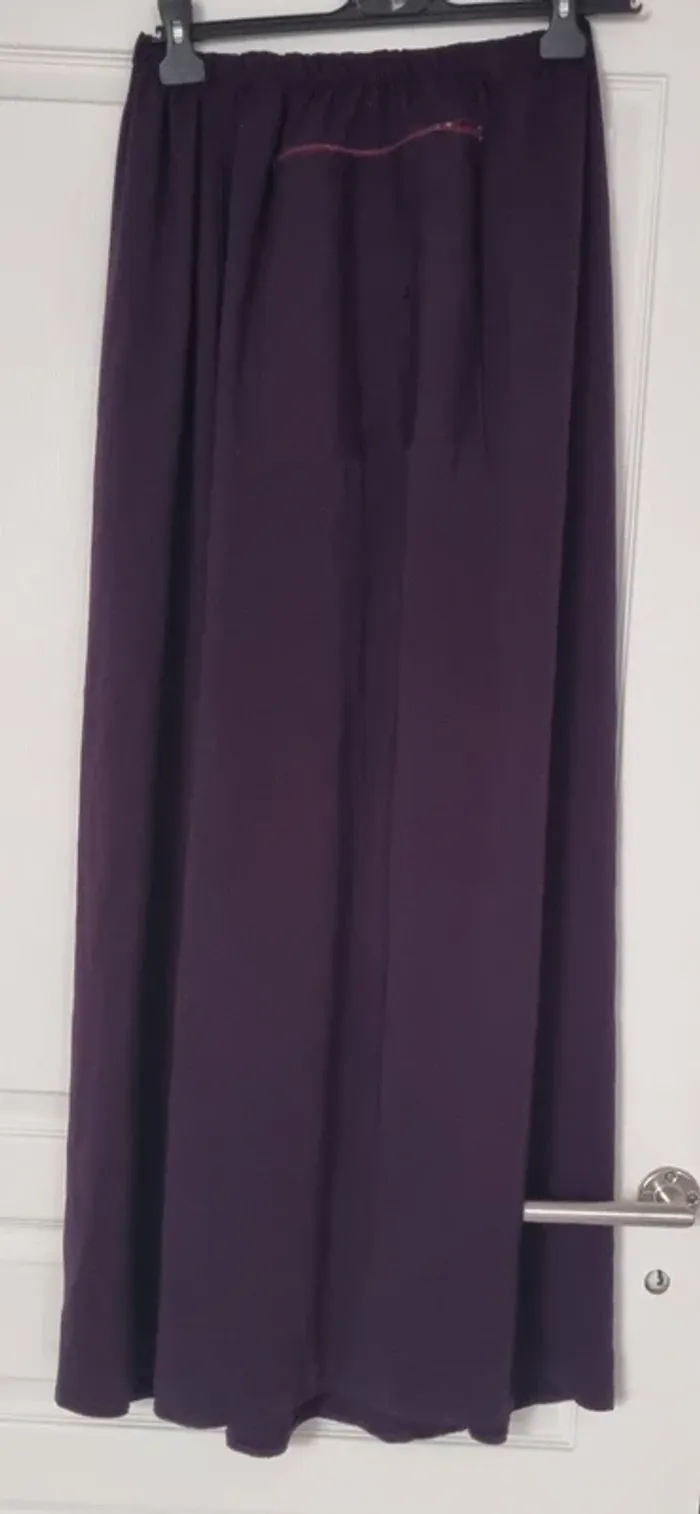 Jilbeb 2 pièces cape et jupe aubergine - photo numéro 4