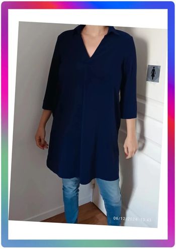 Robe ou tunique bleue