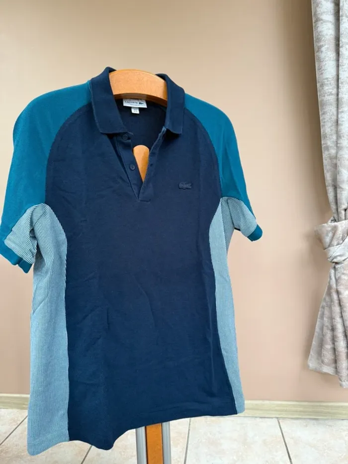 Polo lacoste bleu - photo numéro 2