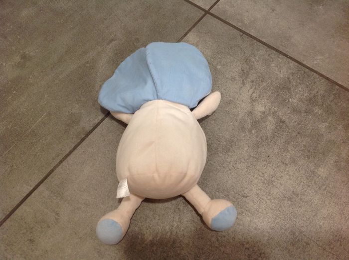 Peluche doudou coccinelle bleue / écrue A-Derma - photo numéro 6