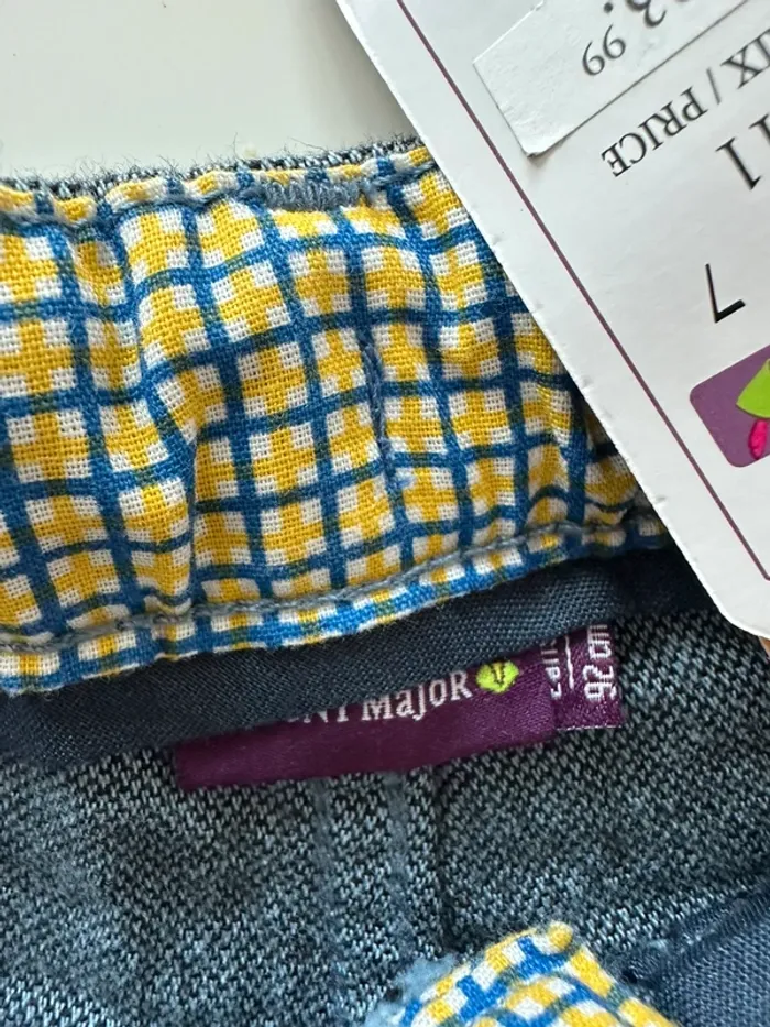Short bleu/gris chiné - 2 ans (92cm) - Sergent Major - Neuf avec étiquette - photo numéro 4