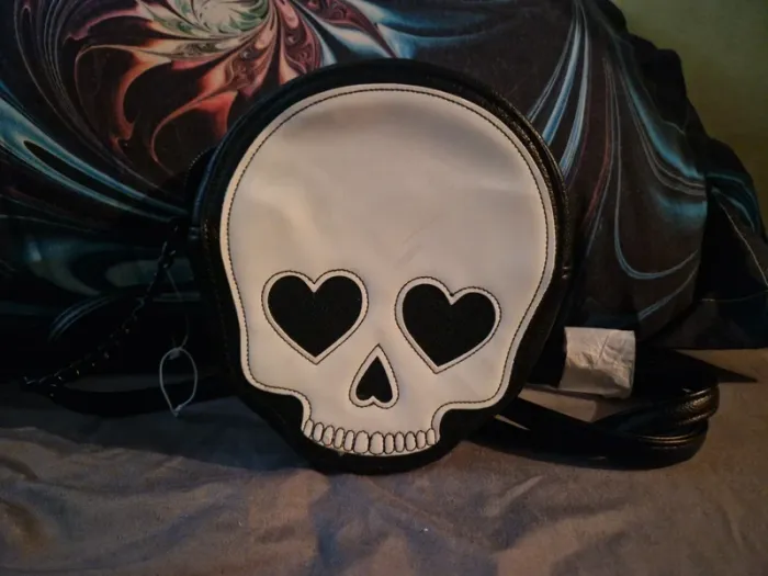 Sac bandoulière tête de mort - photo numéro 2