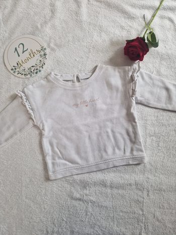 Pull avec volants aux épaules