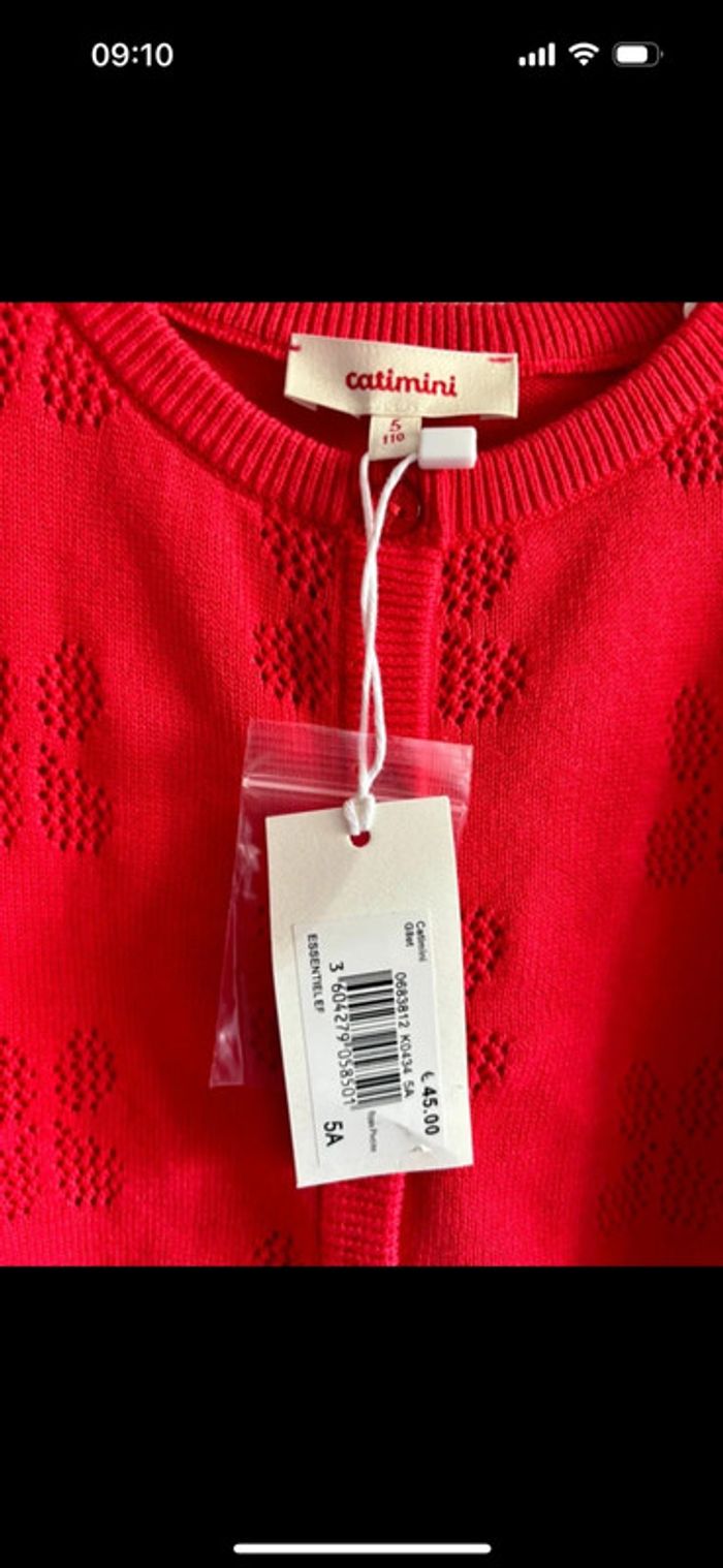 Gilet catimini taille 5 ans neuf - photo numéro 2