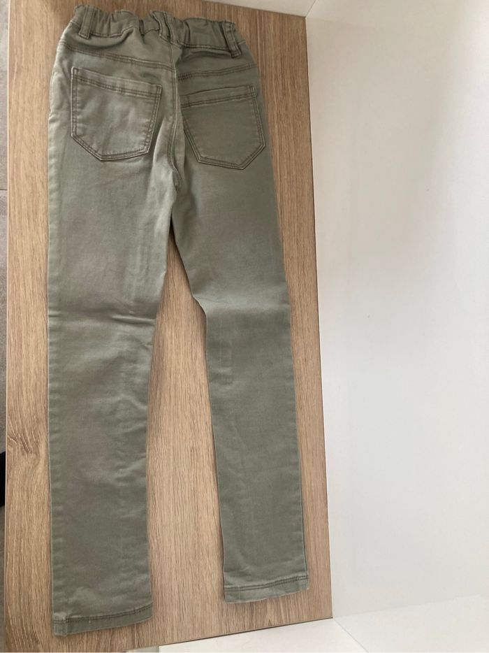 Pantalon vert TAO 7ans skinny slim - photo numéro 2