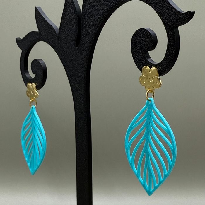 Boucles d’oreille feuille