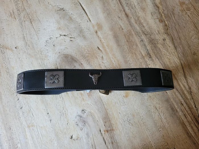 Ceinture en cuir vintage - photo numéro 2