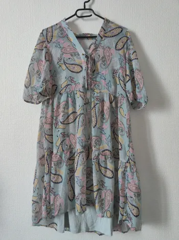 Robe bleue ciel doublée - 36.