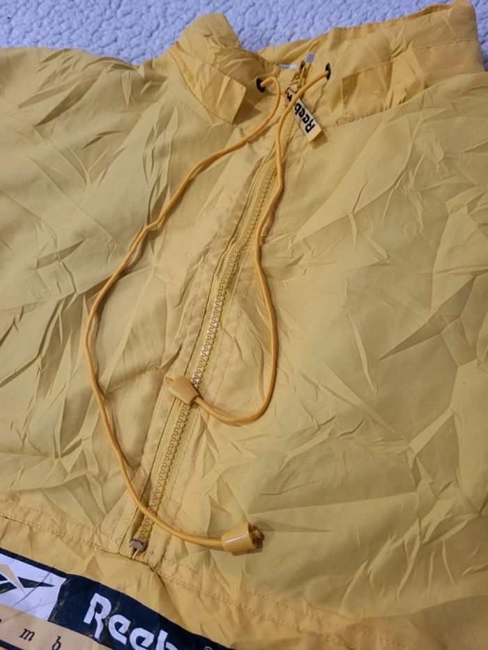 Puffer / Doudoune quart zip Reebok vintage jaune - L - photo numéro 9